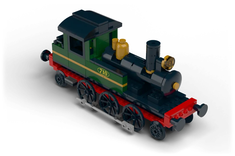 Steam Locomotive brick set
