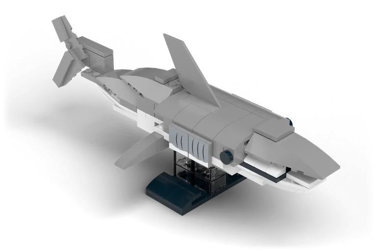 Great White Shark brick set