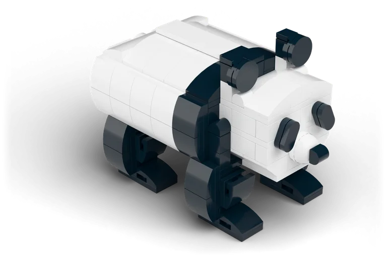 Panda brick set
