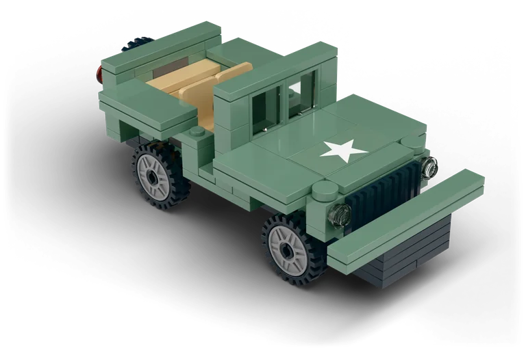 Ww2 Army Car brick set