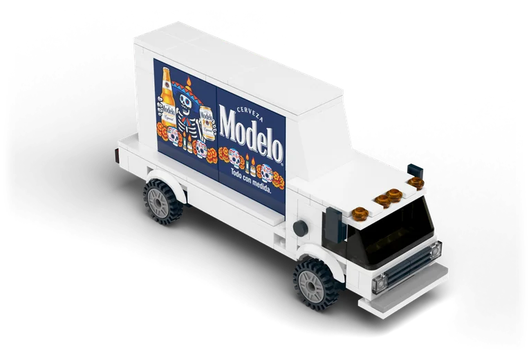 An Advertisement Truck 🚚🪧 brick set