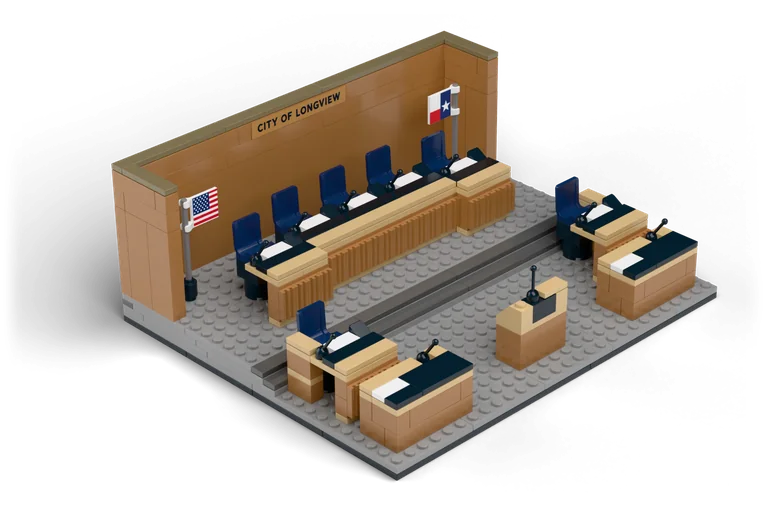 City Council Chambers brick set