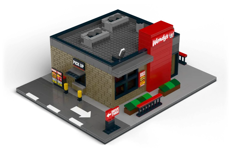 Wendy's Restaurant brick set
