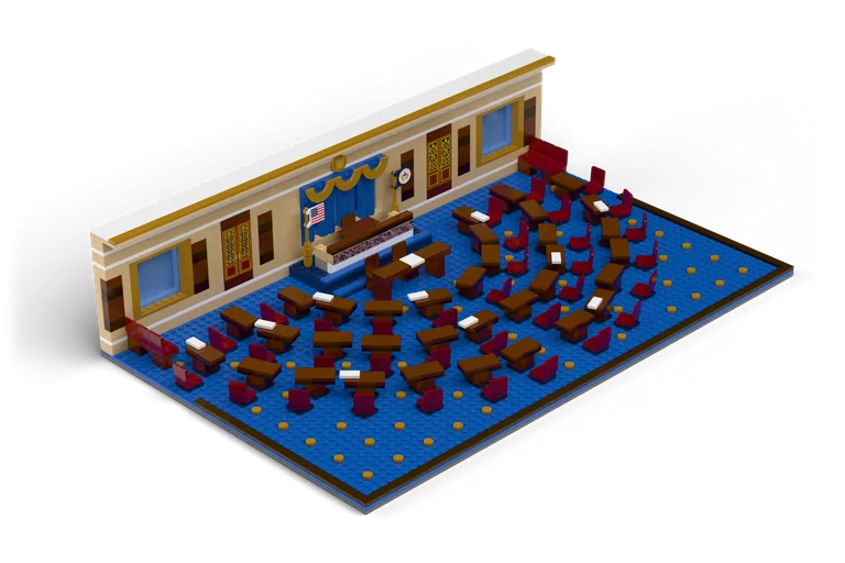 U.s. Senate Chamber brick set