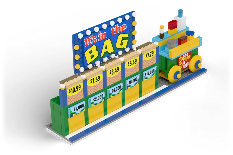 Price Is Right Bag Game brick set