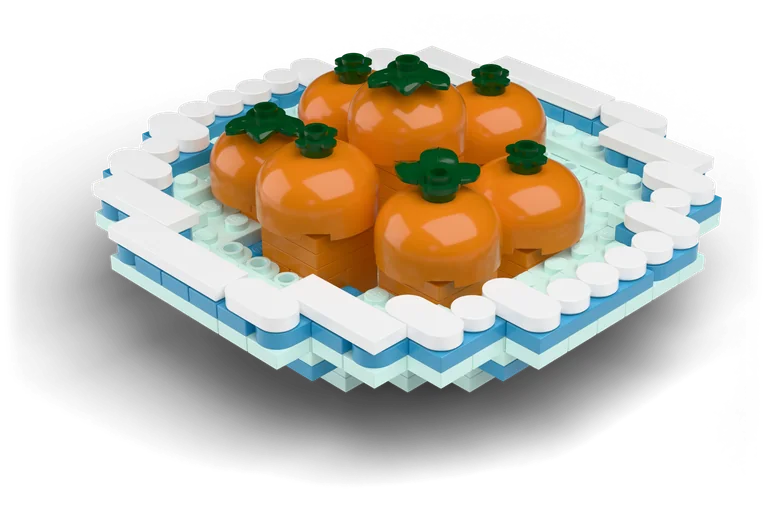 A Bowl Full Of Oranges brick set