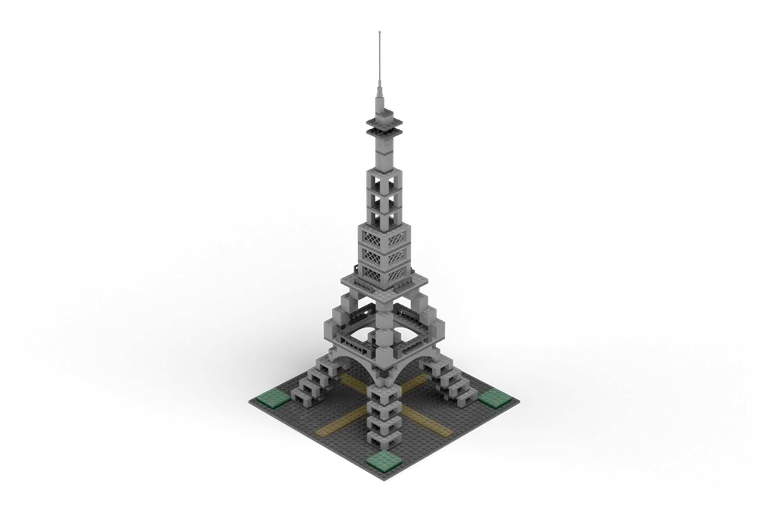 Eiffel Tower brick set