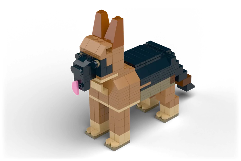 German Shepherd brick set