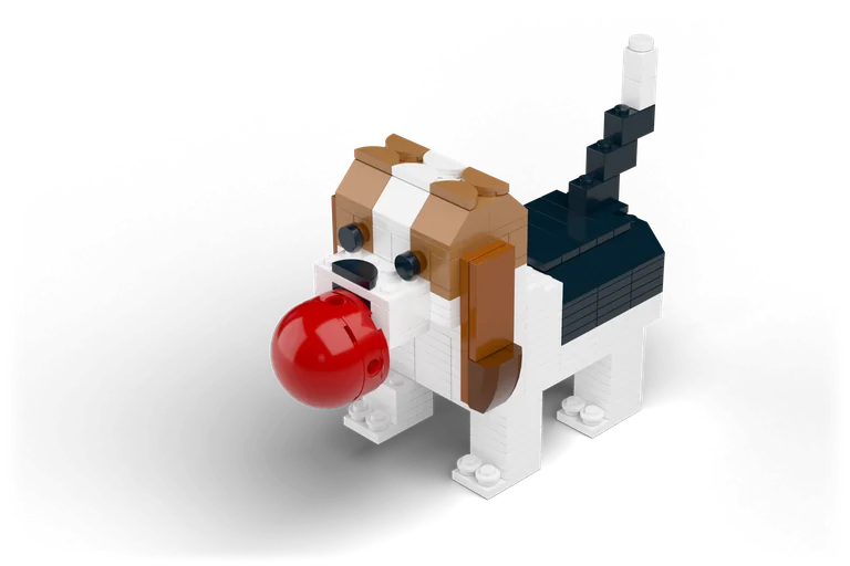 Beagle Puppy brick set