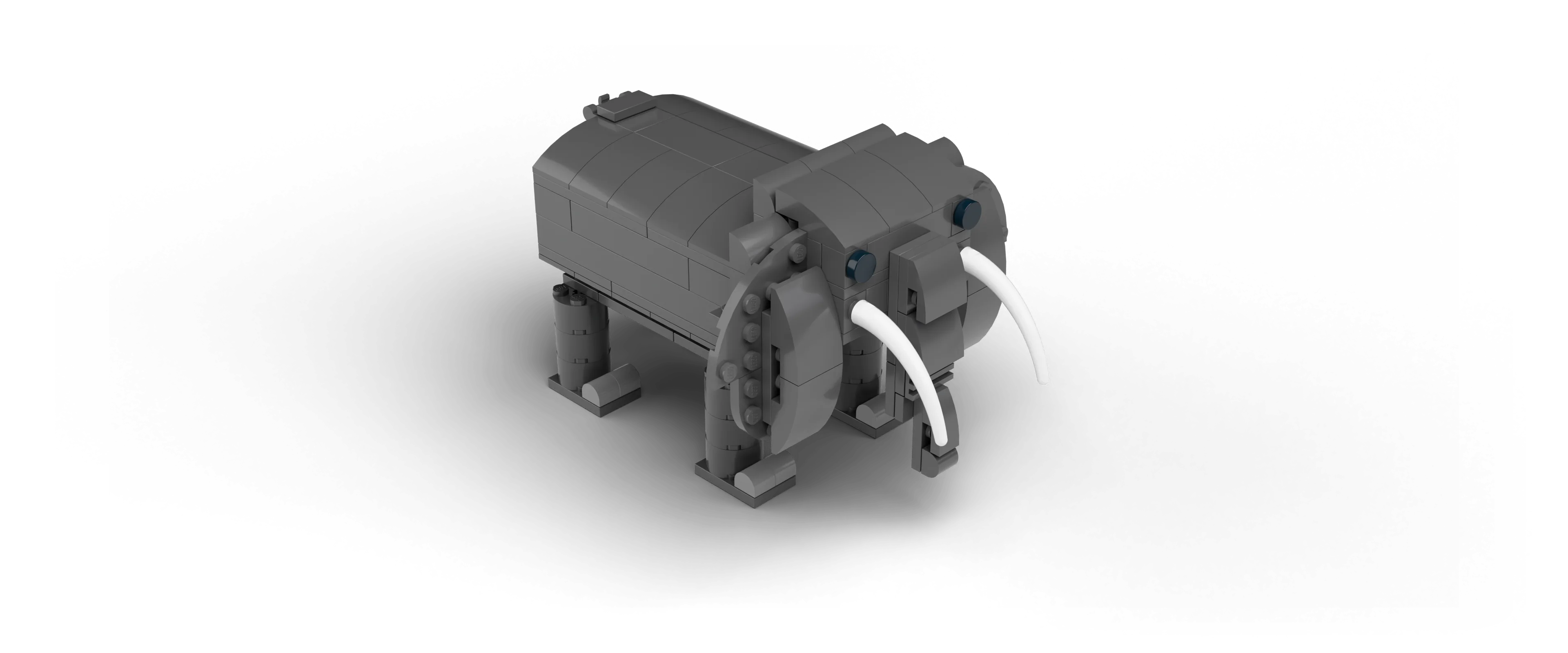 Elephant brick set, front view