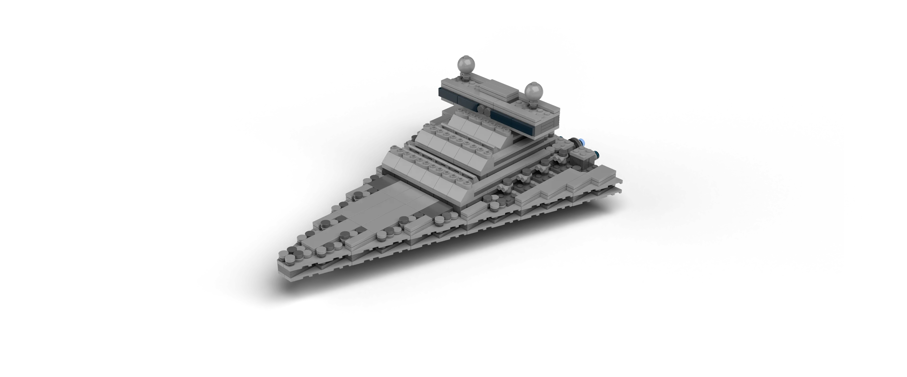 Imperial Star Destroyer brick set, front view